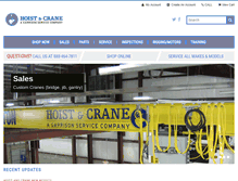 Tablet Screenshot of hoistandcrane.com